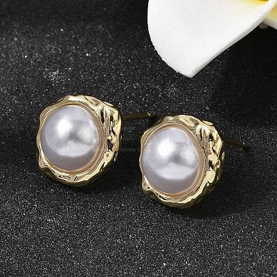 Brass Stud Earring EJEW-H180-03G-1