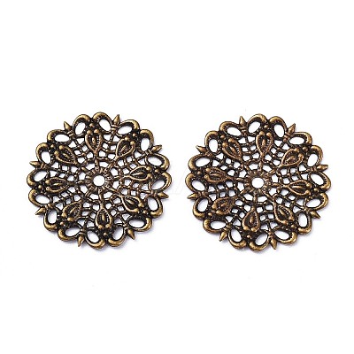 Brass Vintage Filigree Findings LS-KKC-Q006-AB-1