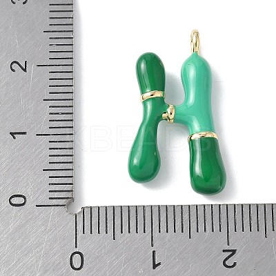 Brass Enamel Pendants KK-E093-03G-H-01-1