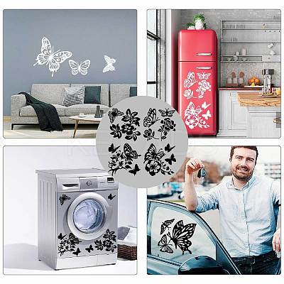 4Pcs 4 Styles PET Waterproof Self-adhesive Car Stickers DIY-WH0308-225A-097-1
