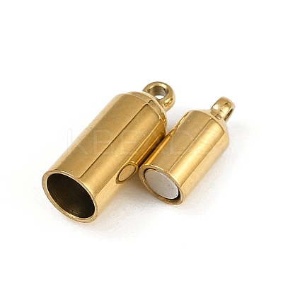 304 Stainless Steel Magnetic Clasps X-STAS-C127-10G-1
