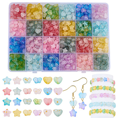 960Pcs Frosted Transparent Acrylic Beads OACR-PH0004-73-1