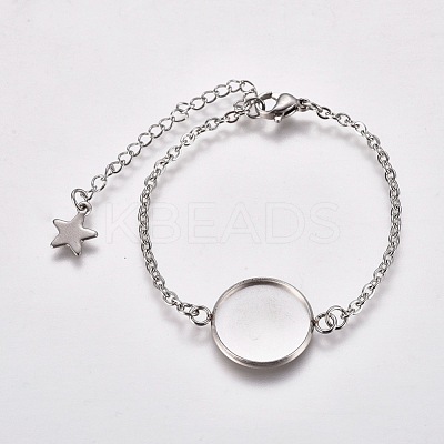 Tarnish Resistant 304 Stainless Steel Bracelet Making STAS-L248-006P-1