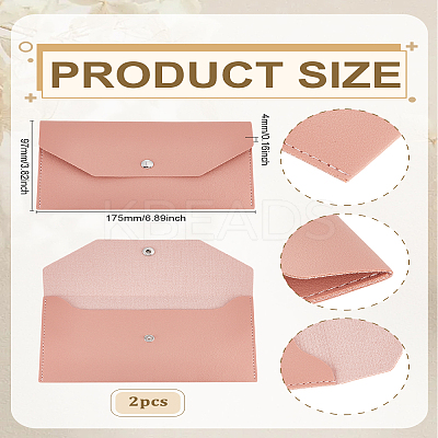 2Pcs PU Leather Wallets AJEW-LP0009-14-1