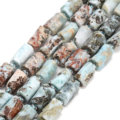 Natural Larimar Beads Strands G-F836-B09-01-1