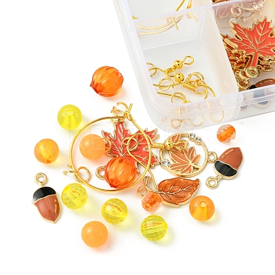 Acrylic Bead DIY Earring Making Kits DIY-FS0006-67C-1