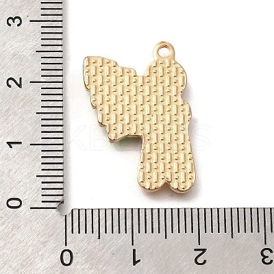 Christmas Theme Alloy Enamel Pendants ENAM-Q509-02KCG-09-1