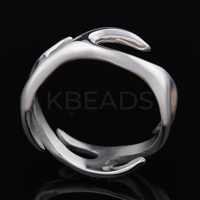 Fire Shaped 304 Stainless Steel Finger Rings FS-WG492AF-01-1