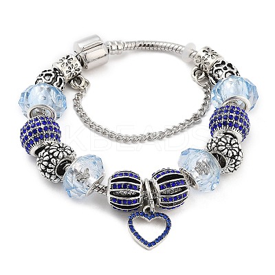 Tibetan Style Alloy European Bracelets BJEW-M320-01AS-1