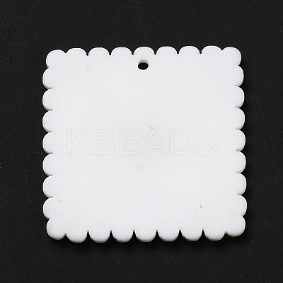 Opaque Acrylic Pendants SACR-P014-12A-1