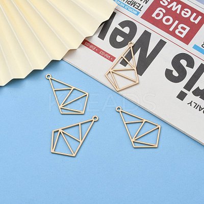 Smooth Surface Alloy Open Back Bezel Pendants X-PALLOY-S117-153-1
