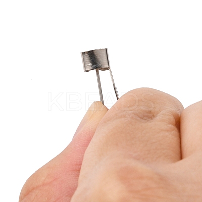 Iron Brooch Pin Back Safety Catch Bar Pins with 2-Hole IFIN-N3292-02-1