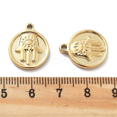 PVD Vacuum Plating 304 Stainless Steel Pendants STAS-R130-30G-1