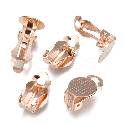 304 Stainless Steel Clip-on Earring Findings STAS-E482-16RG-1