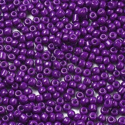 8/0 3mm Baking Paint Glass Seed Beads Loose Spacer Beads X-SEED-S002-K11-1