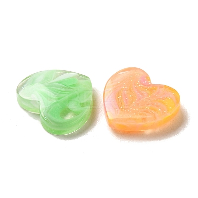Gradient Color Transparent Resin Decoden Cabochons X-RESI-D008-06A-1