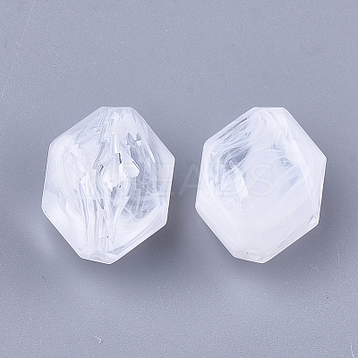 Acrylic Beads OACR-S028-044C-1