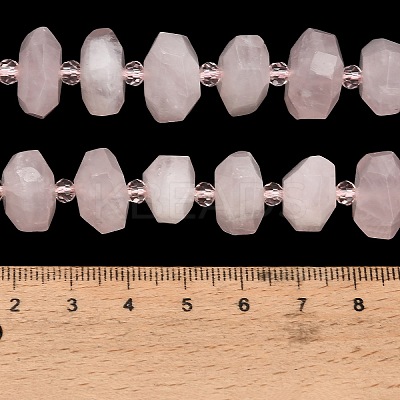 Natural Rose Quartz Beads Strands GG-CBAC18C-A02-02-1