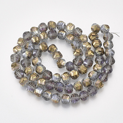 Electroplate Glass Beads Strands EGLA-T018-01-A02-1