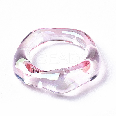 Transparent Resin Finger Rings RJEW-T013-001-E03-1