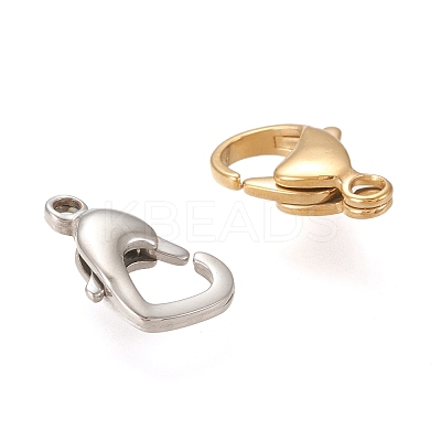 Stainless Steel Lobster Claw Clasps STAS-XCP0001-09-1