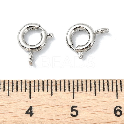 SHEGRACE Brass Spring Ring Clasps XGRPCN197-018P-1