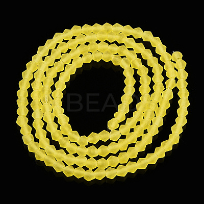 Imitate Austrian Crystal Frosted Glass Beads Strands EGLA-A039-T6mm-MD-1