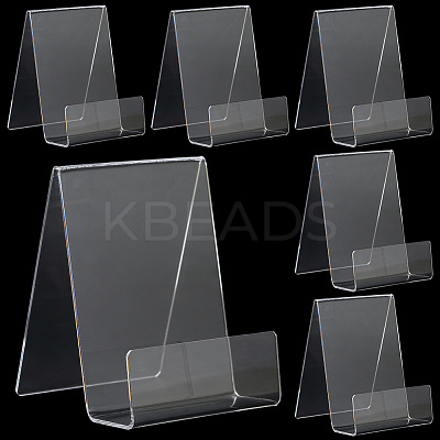 6Pcs Acrylic Book Stand for Kitchen Counter ODIS-SP0001-04C-1