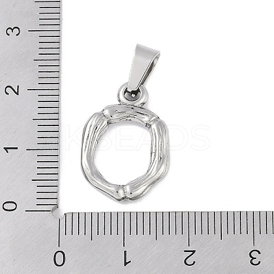 Non-Tarnish 304 Stainless Steel Pendants STAS-F235-01P-O-1