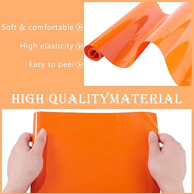 3 Rolls Red & Gold & Orange Red Heat Transfer Vinyl Roll DIY-SZ0003-61-1