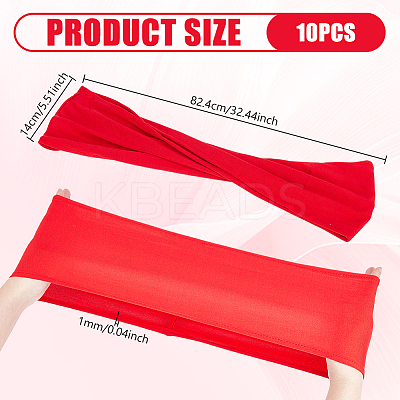 Polyester Elastic Elegant Satin Chair Cover Sashes AJEW-WH0678-86A-1