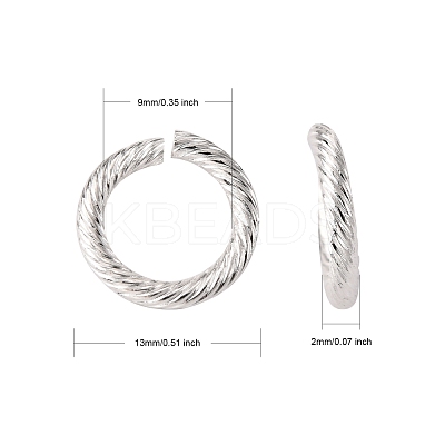 Non-Tarnish 304 Stainless Steel Open Jump Rings STAS-G224-23S-03-1