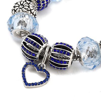 Tibetan Style Alloy European Bracelets BJEW-M320-01AS-1