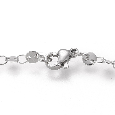 Non-Tarnish 304 Stainless Steel Link Chains Necklaces NJEW-I238-14C-P-1