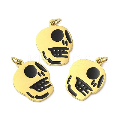 Halloween Ion Plating(IP) 304 Stainless Steel Pendants STAS-D066-04G-1