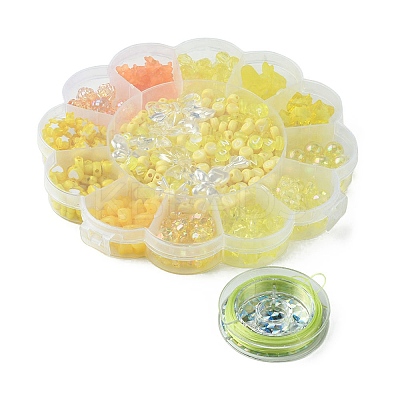 DIY Acrylic & ABS Plastic Imitation Pearl Beads Bracelets Jewelry Making Kits DIY-FS0006-24A-1