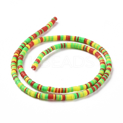 Handmade Polymer Clay Beads Strands CLAY-R089-3mm-016-1