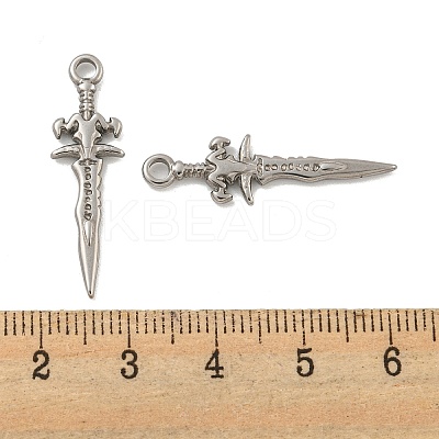 Non-Tarnish 304 Stainless Steel Pendants STAS-O004-06D-P-1