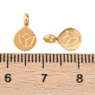 304 Stainless Steel Charms STAS-D390-10G-1