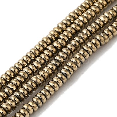 Electroplated Synthetic Non-magnetic Hematite Beads Strands G-I364-I01-01B-1