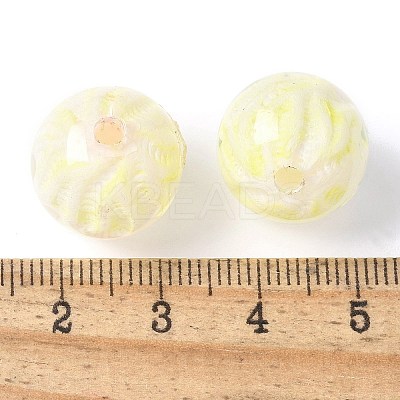 Two Tone Transparent Acrylic Beads OACR-D304-02D-1