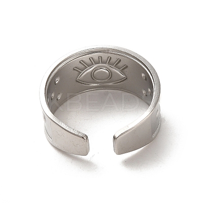 Non-Tarnish 201 Stainless Steel Finger Rings RJEW-H223-01P-08-1