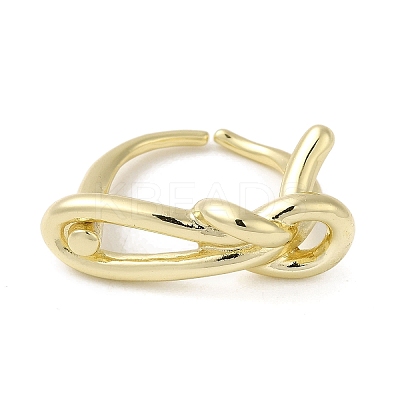 Brass Open Cuff Rings RJEW-Q778-53G-1