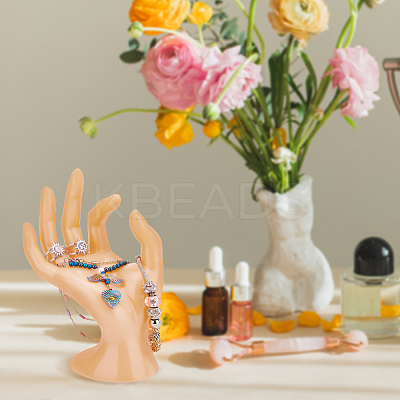 Plastic Mannequin Hand Jewelry Display Holder Stands RDIS-WH0009-013C-1
