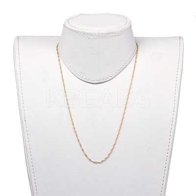 304 Stainless Steel Singapore Chain Necklaces X-NJEW-JN02662-03-1