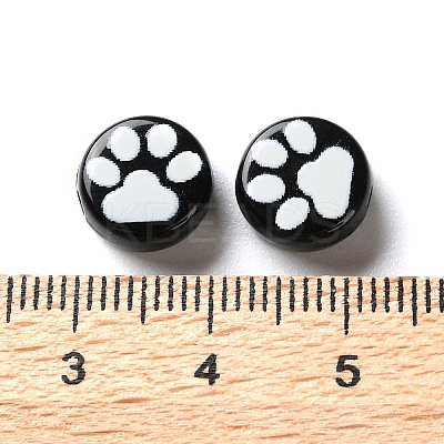 Opaque Acrylic Beads OACR-Z027-04B-02-1