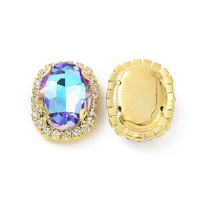 Oval Sew on Rhinestone DIY-E062-05G-A01-1