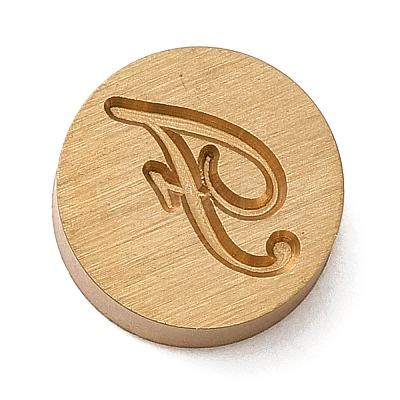 Golden Tone Brass Letter Stamps KK-R005-01F-1