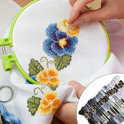 Polyester Embroidery Threads OCOR-WH20074-13B-01C-1