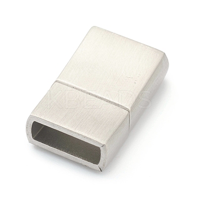 Tarnish Resistant 304 Stainless Steel Magnetic Clasps with Glue-in Ends STAS-B017-03P-1